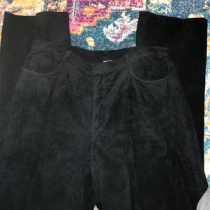 100% Genuine Black Suede Pant